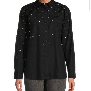 Karl Lagerfeld button down blouse